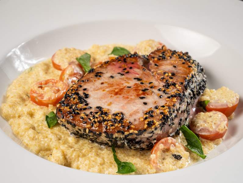 Atún con Risotto de Quinoa