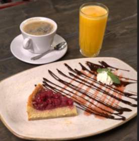Cheesecake + Café o Té + Jugo de Naranja Thumbnail