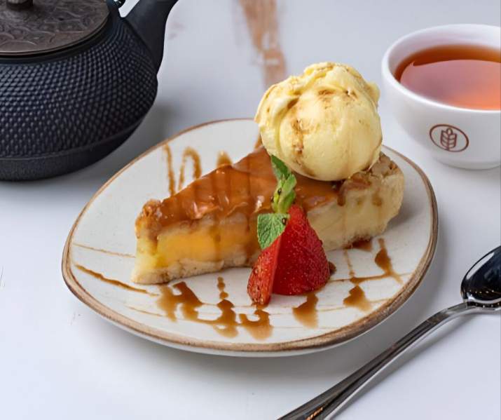 Crumble De Manzana Con Helado