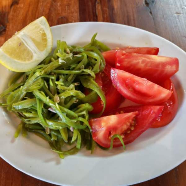 Ensalada de porotos verdes y tomate Thumbnail