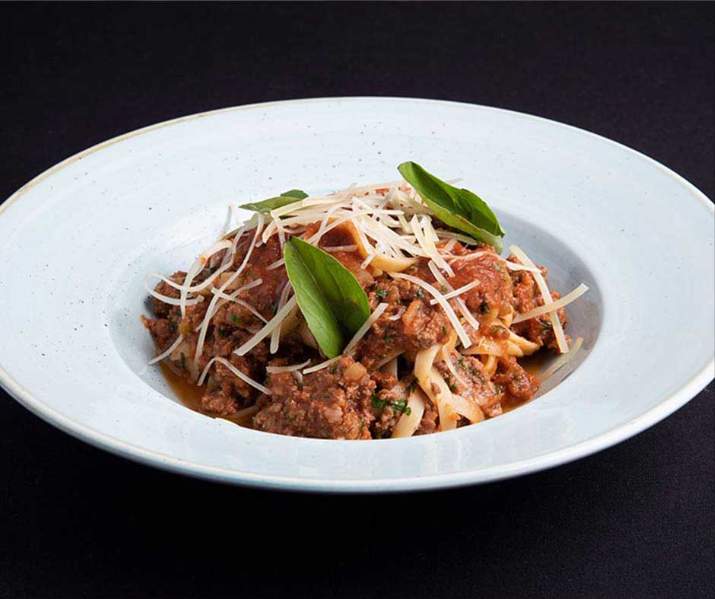 Fetuccini con Salsa Bolognesa